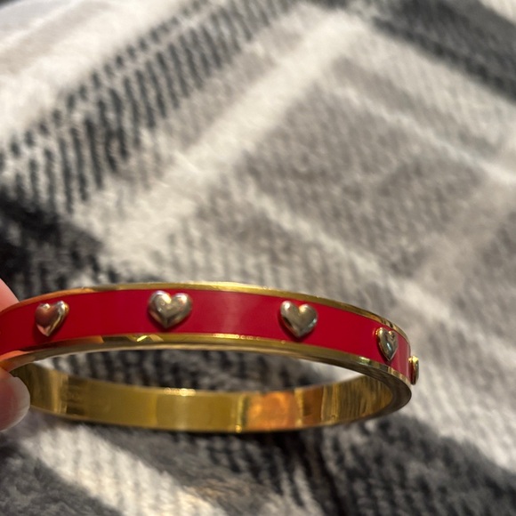 Coach Gold color  & Red heart ♥️ Bangle Bracelet - Picture 1 of 12